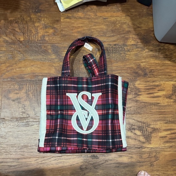 Victoria's Secret Handbags - Victoria's Secret Tartan Tote - Red, Green, Black